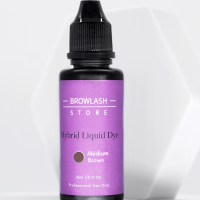 Hybrid liquid dye medium brown