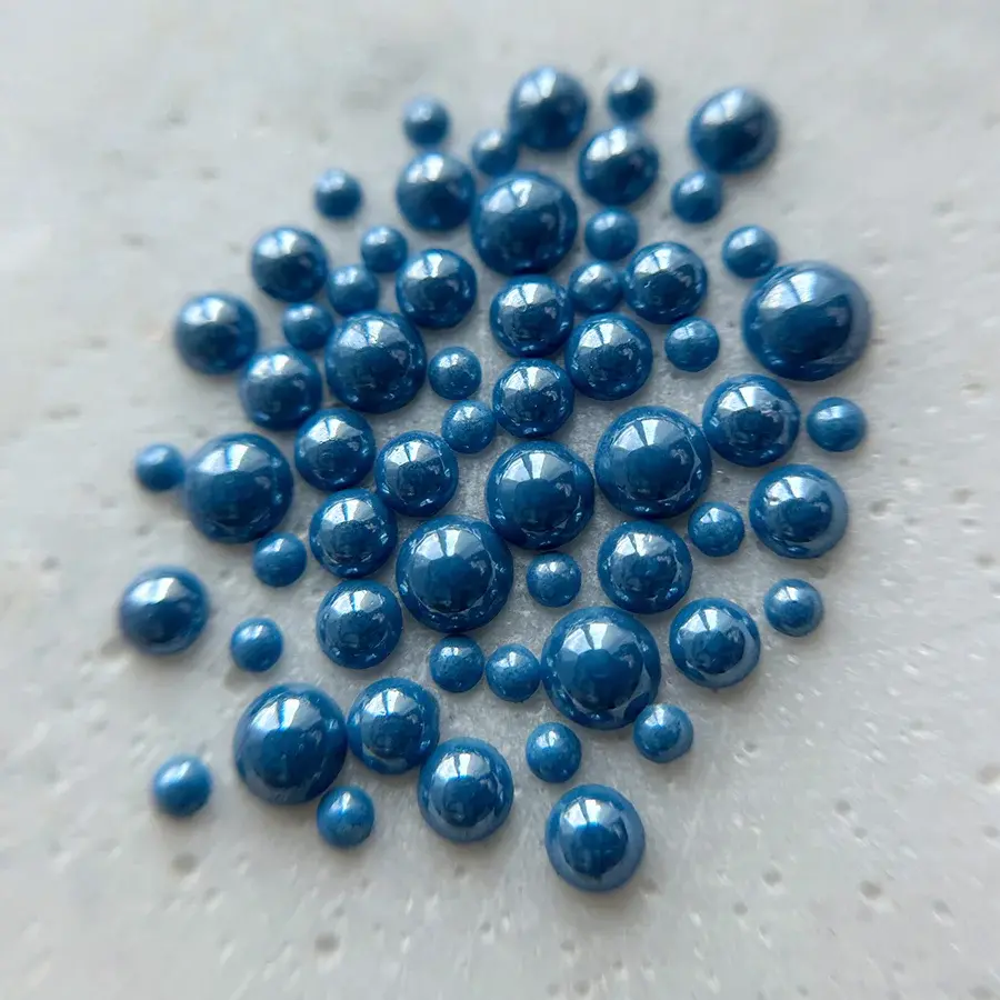 Marie eve mongeau bijoux perle bleu denim